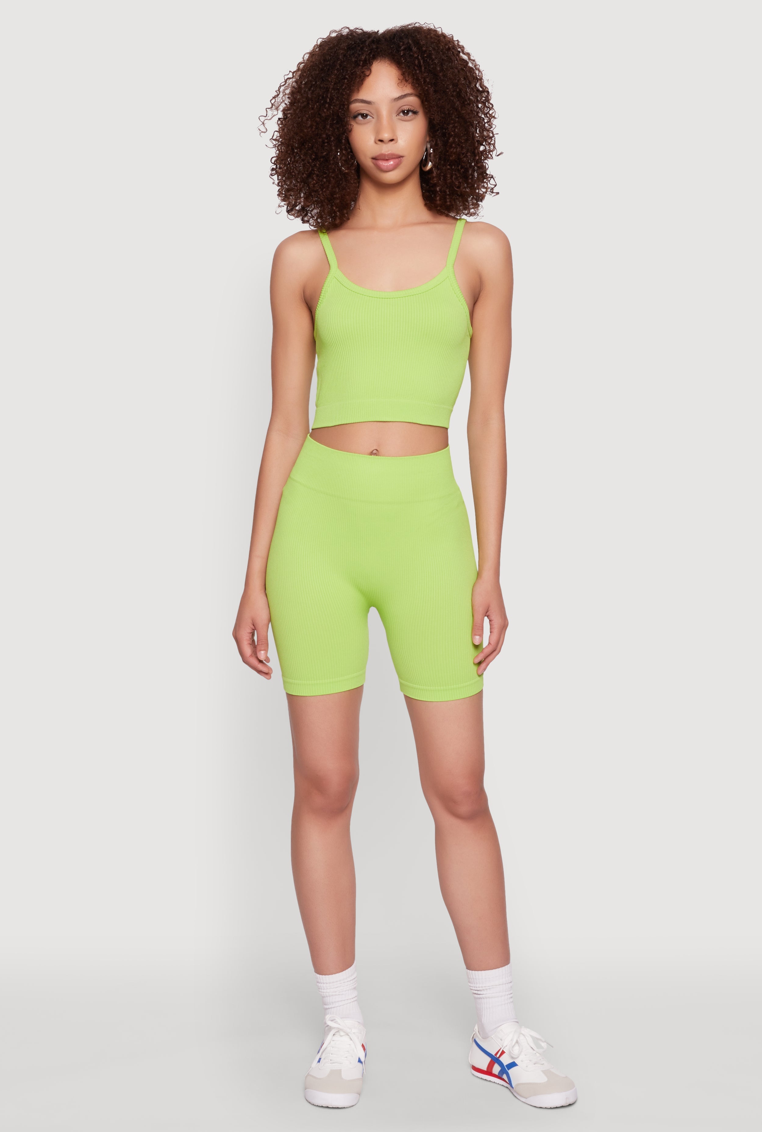 Seamless Wide Waistband Biker Shorts