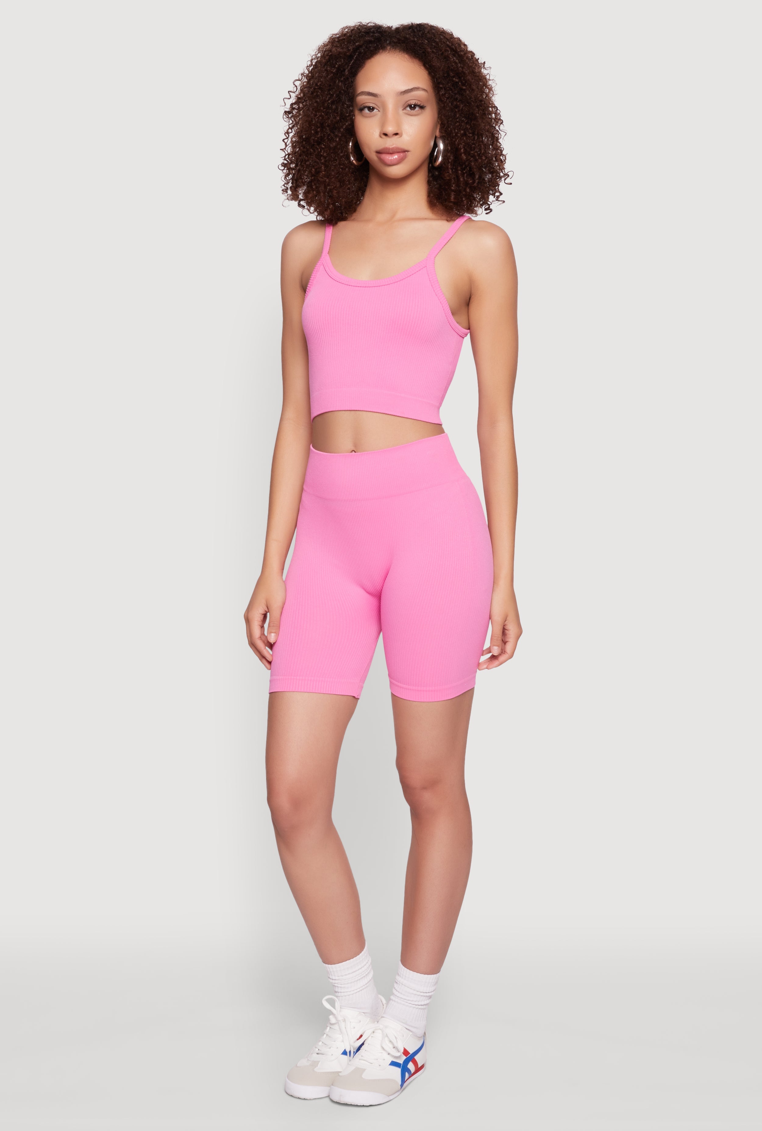 Seamless Wide Waistband Biker Shorts