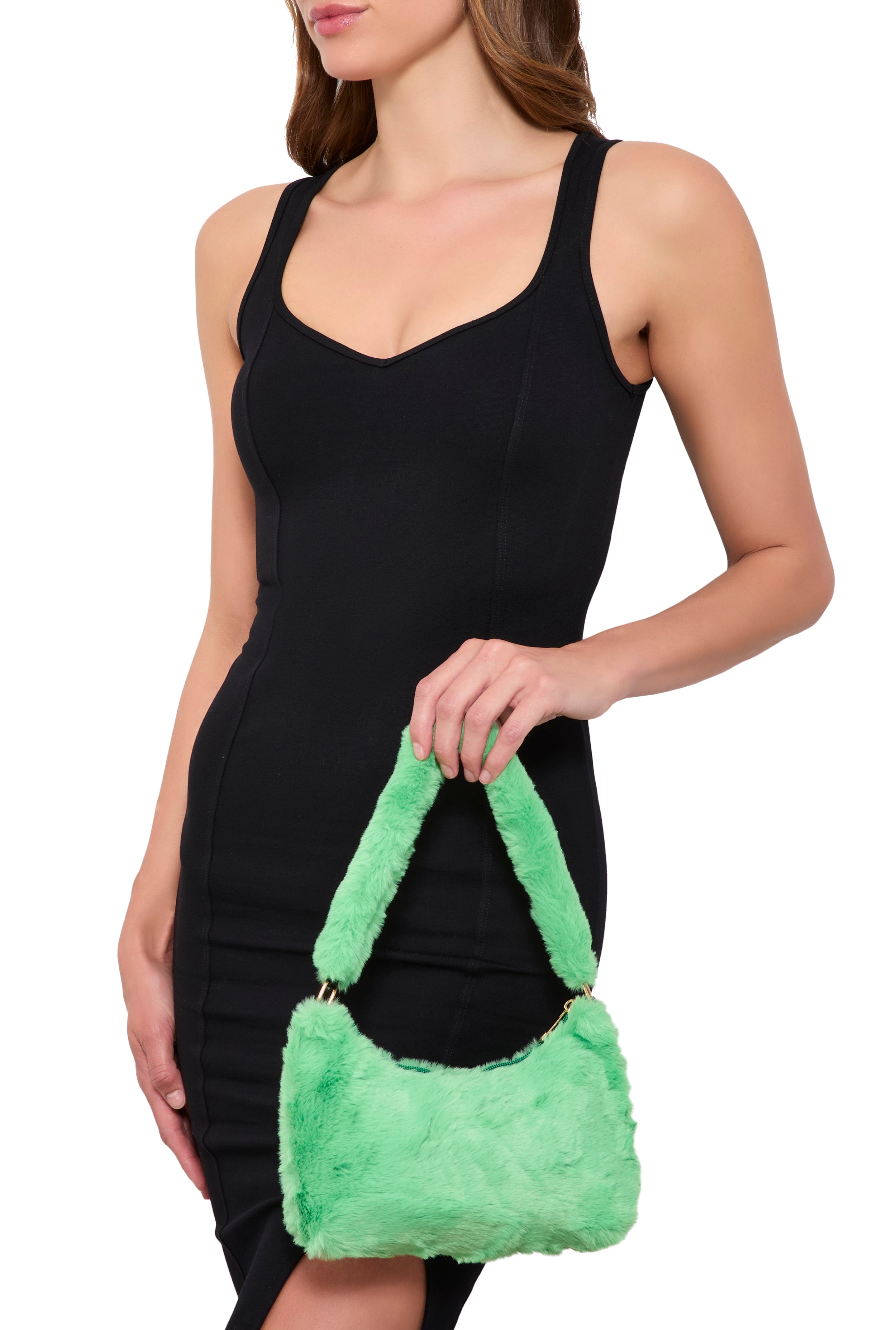 Faux Fur Shoulder Bag