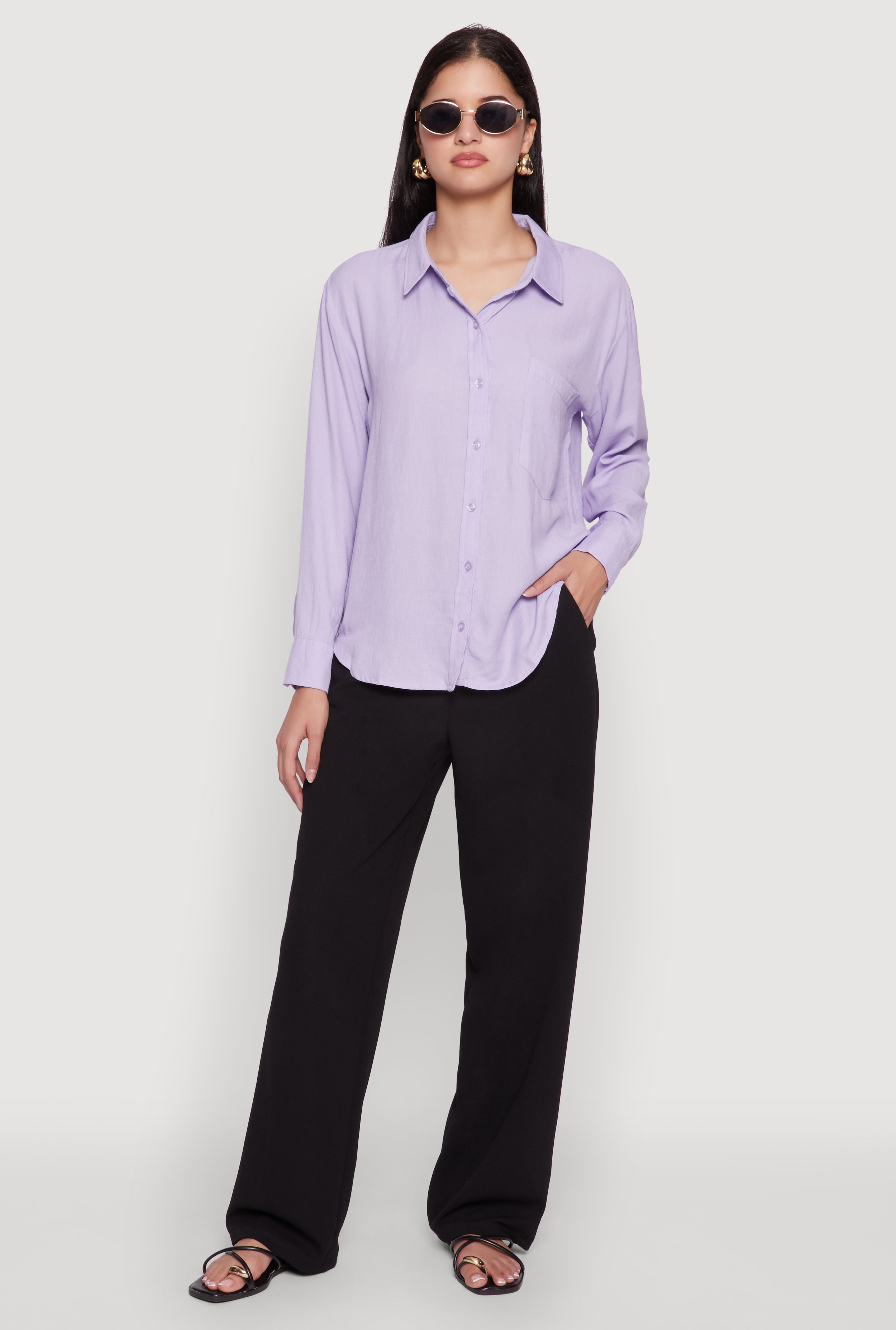 Iris Gauze Knit Button Front Shirt