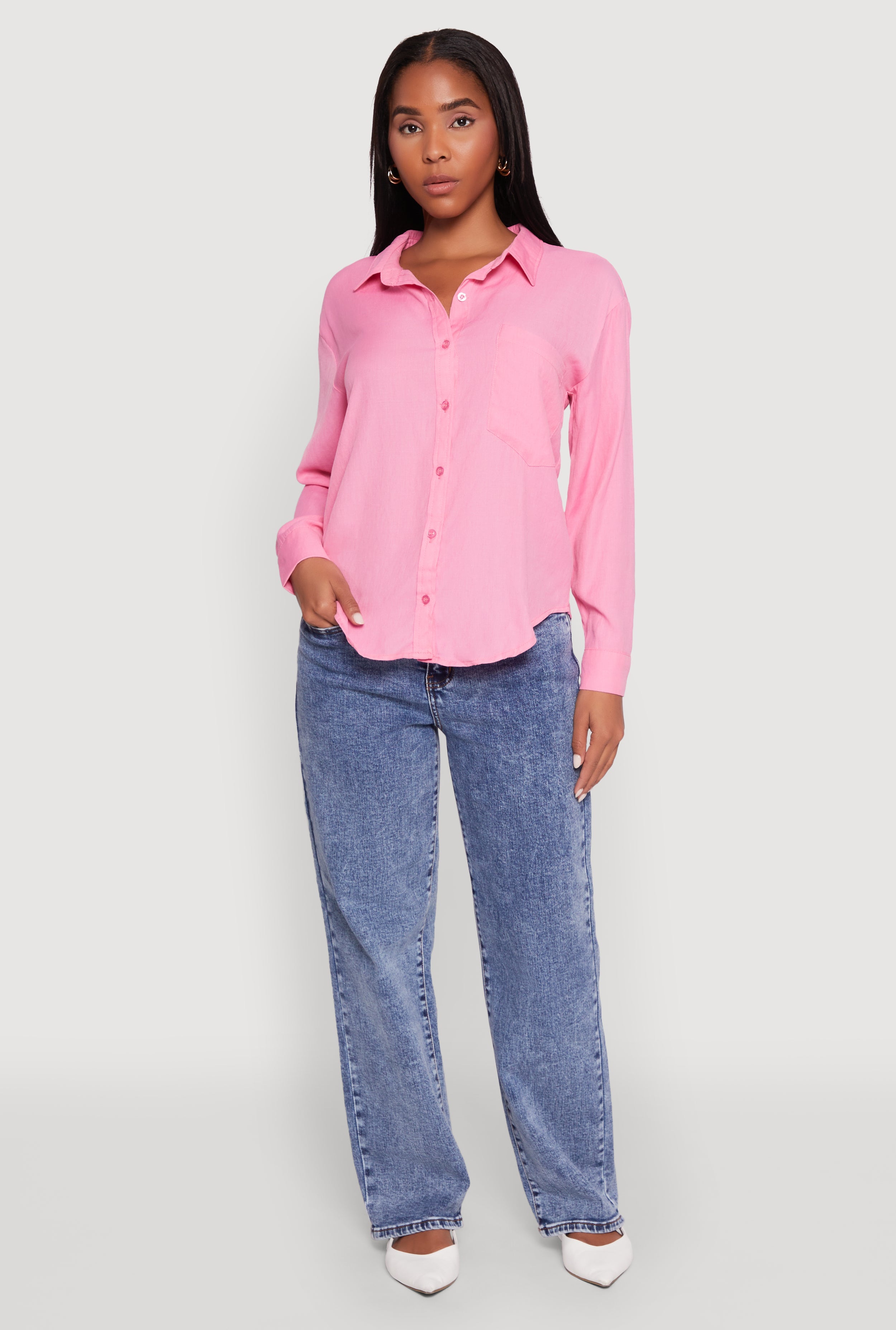 Iris Gauze Knit Button Front Shirt