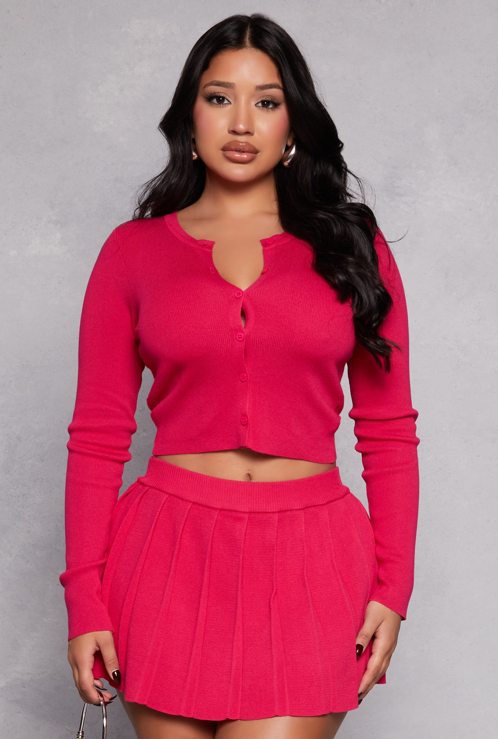 Daisy Long Sleeve Cropped Cardigan