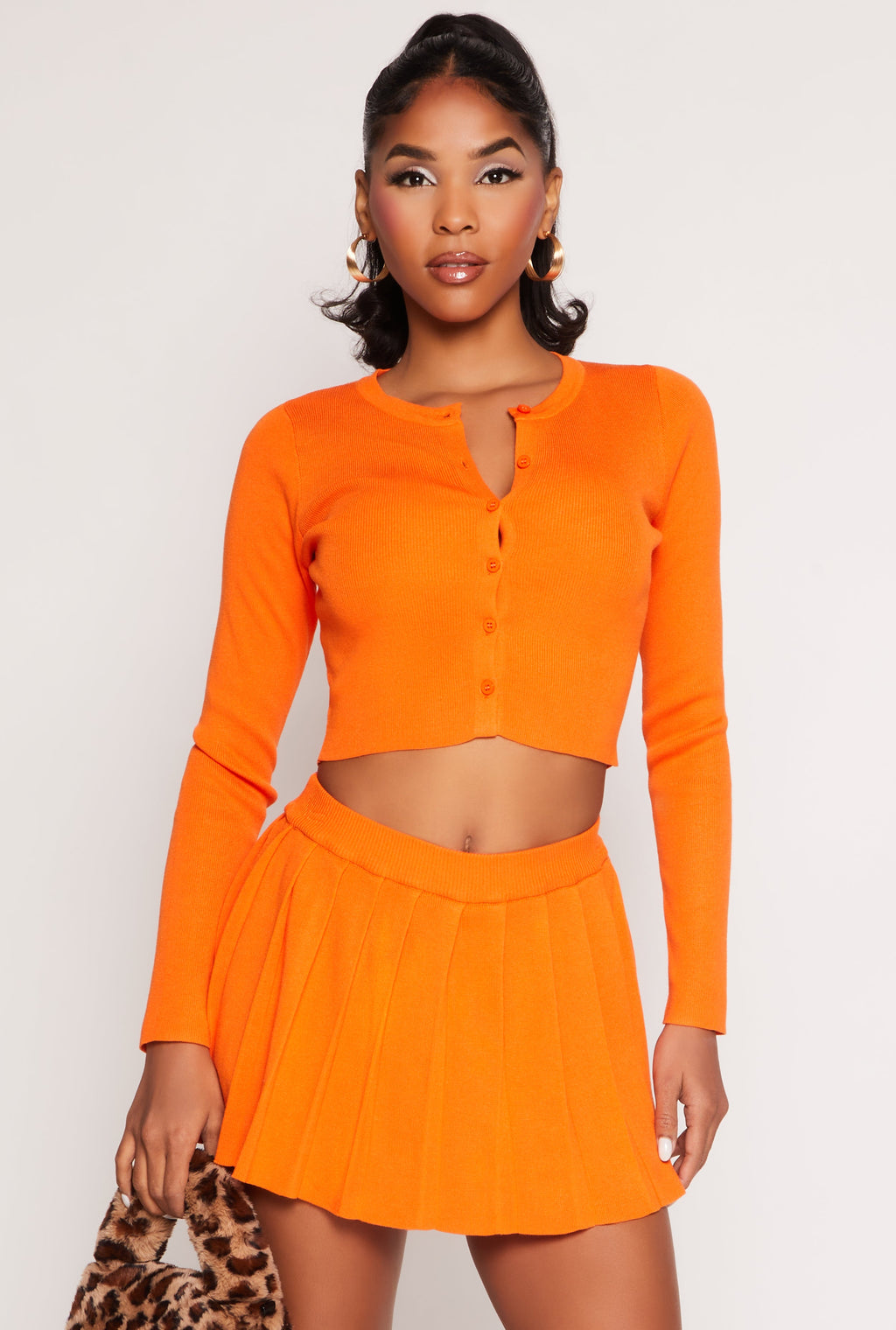 Daisy Long Sleeve Cropped Cardigan